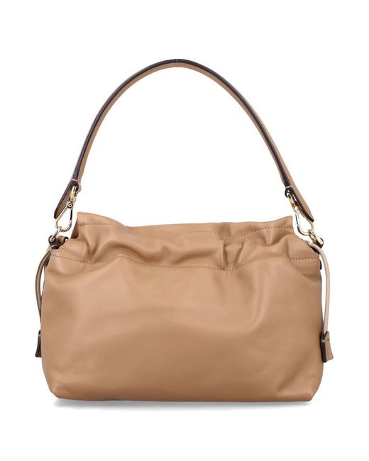 Fendi Natural Mama Baguette Nappa Leather Bag