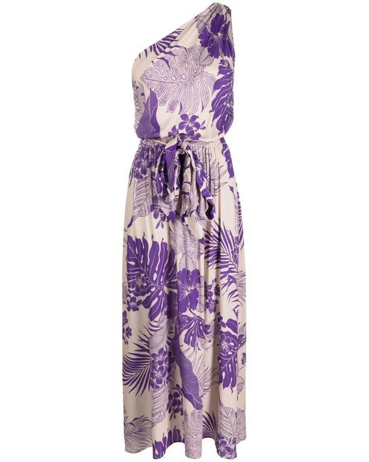 Pinko Purple Floral Print Dress
