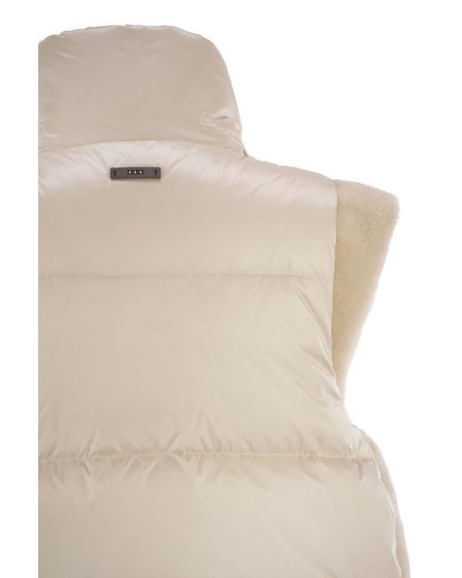Peserico Natural Down Vest With Wing Sleeves