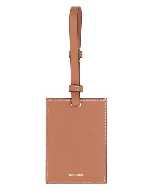 Burberry Natural Leather Luggage Tag