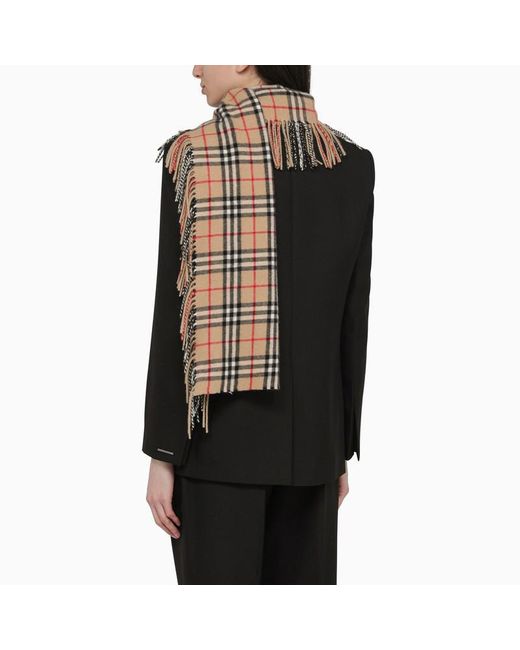 Burberry Brown Check Scarf