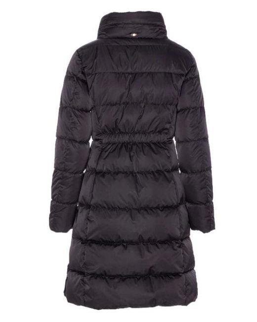 Herno Blue Padded High-Neck Oversized Coat