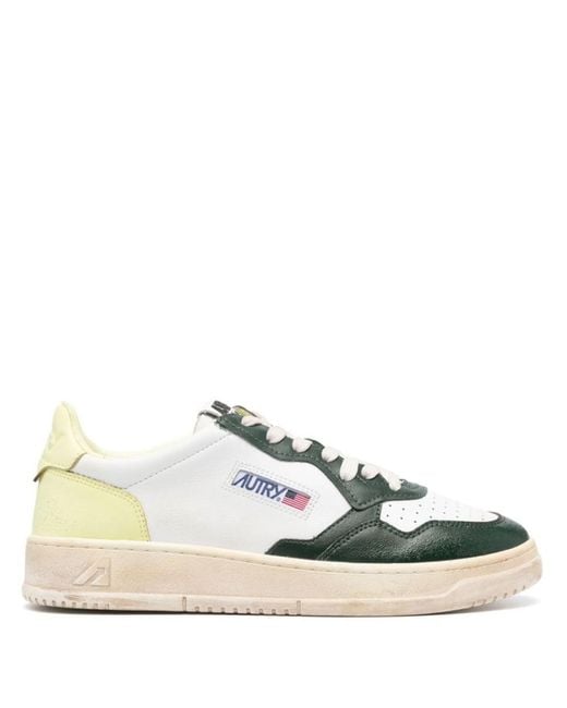 Autry Green Leather Sneakers for men