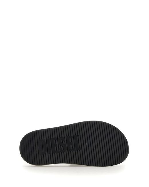 DIESEL Black Slide Sandal