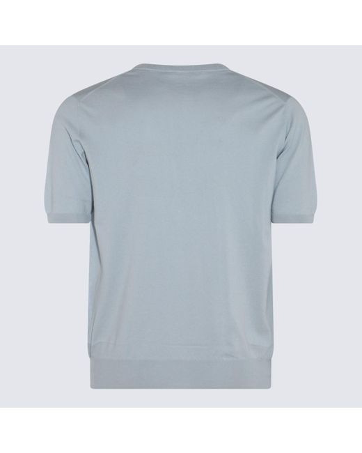 Cruciani Blue Light Cotton T-Shirt for men