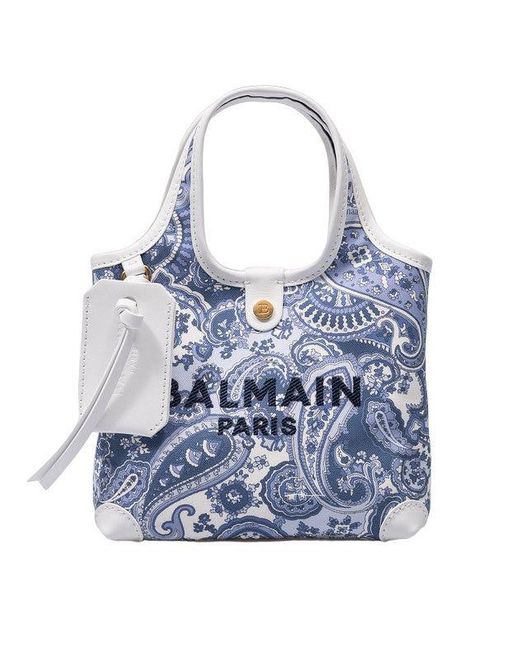 Balmain Blue Handbags