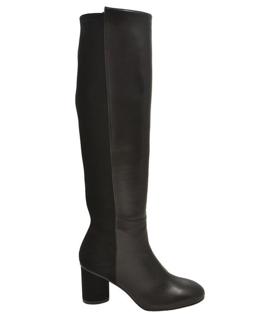 Stuart Weitzman Suede Eloise 75 in Black - Save 46% - Lyst