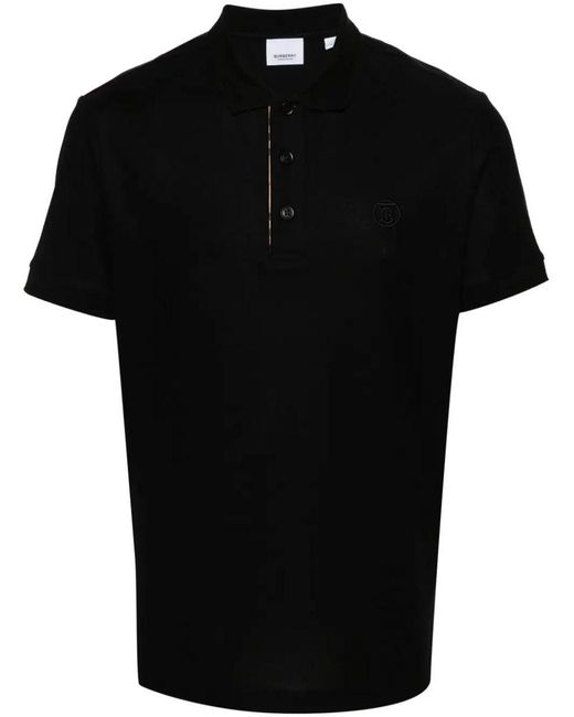 Burberry Black "Eddie" Polo Shirt for men