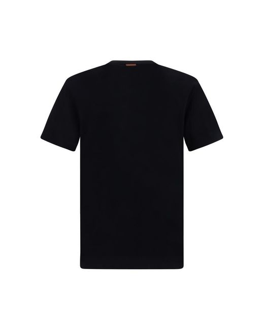 Zegna Black T-shirts for men