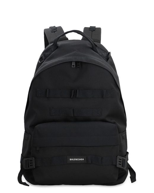 Balenciaga Black Army Medium Multicarry Backpack Nylon for men