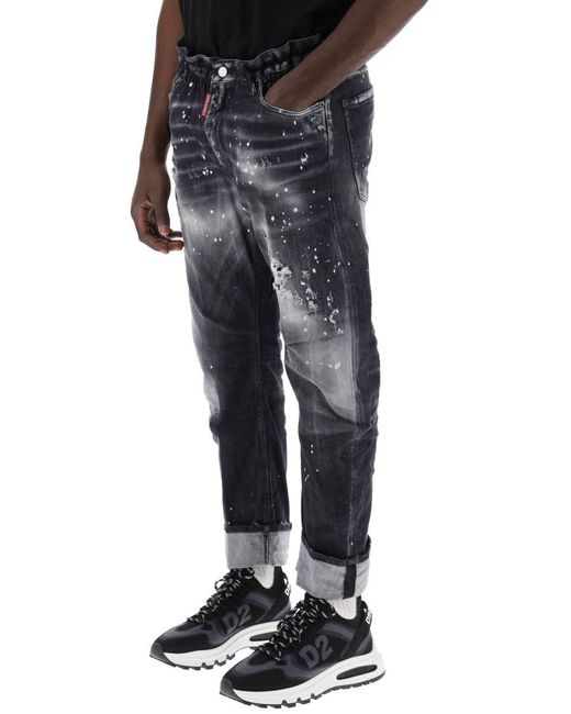 DSquared² Blue Ripped Wash Big Brother Jeans For for men
