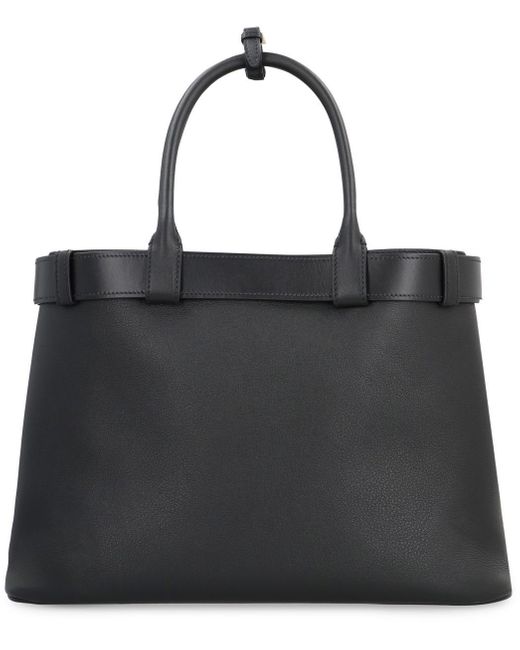 Prada Black Buckle Leather Bag