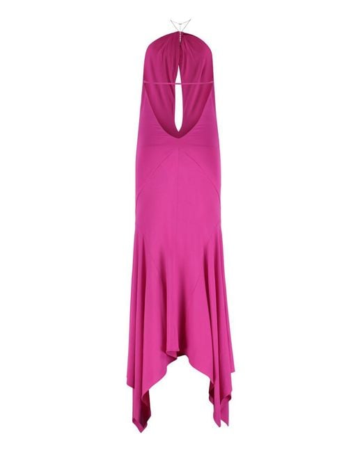 The Attico Pink Stretch Viscose Dress