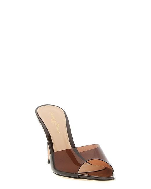 Gianvito Rossi Brown 'Elle' Sandals