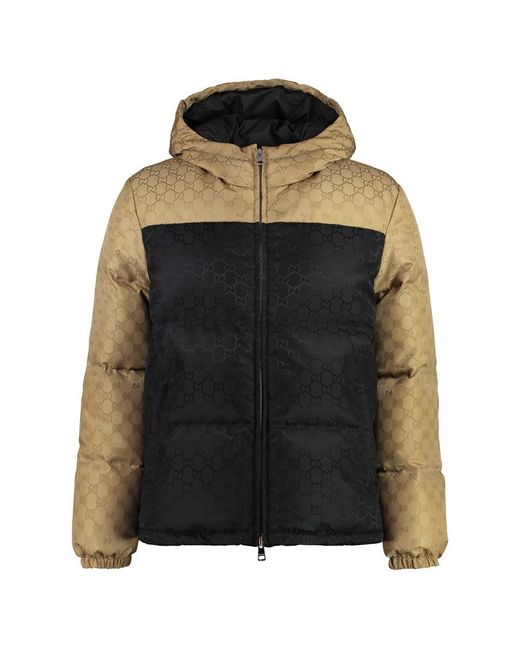 Gucci Multicolor Jacquard Gg Down Jacket for men