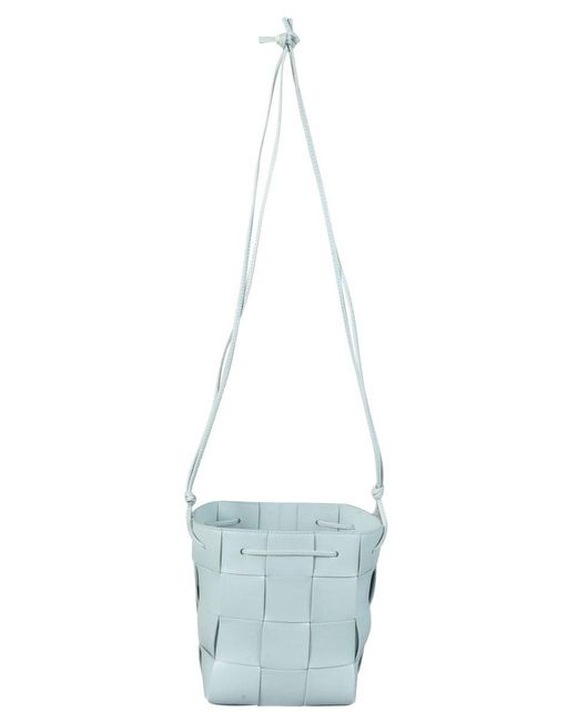 Bottega Veneta Blue Cassette Bucket Bag