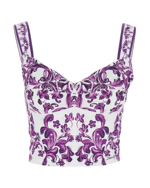Dolce & Gabbana Purple Bustier