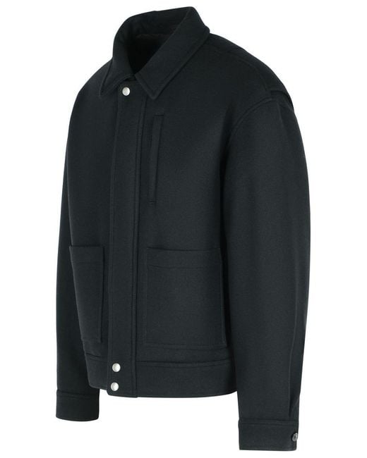 Dries Van Noten Black 'Veperny' Wool Blend Jacket for men