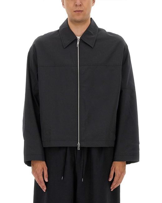 Studio Nicholson Black Harrington Jacket With Zipper for men