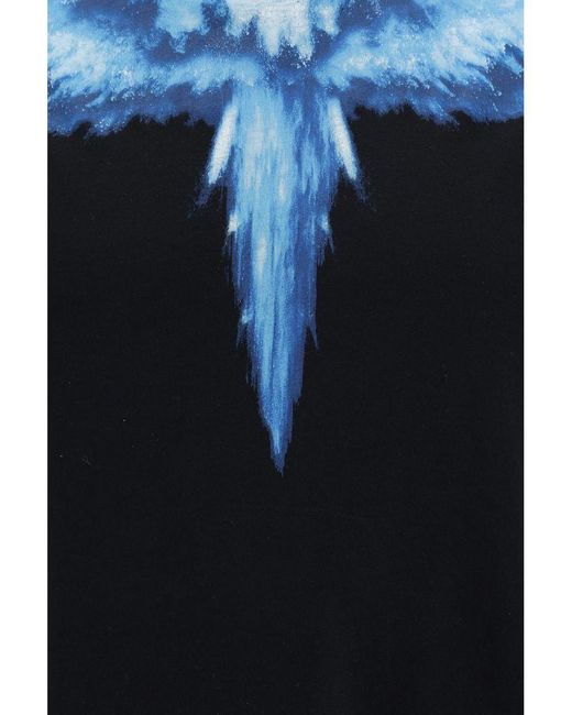 Marcelo Burlon Blue T-shirt Colordust Wings for men
