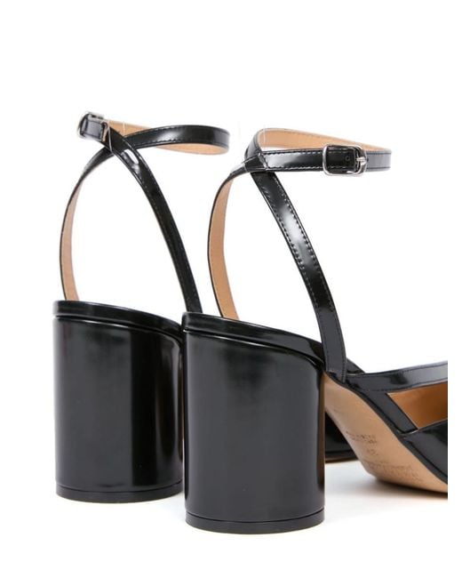 Maison Margiela Black Tabi Leather Pumps