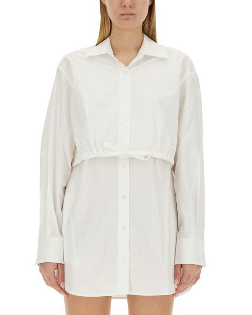 T By Alexander Wang White Shirt Dress