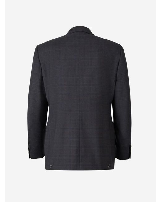 Canali Black Check Motif Suit for men