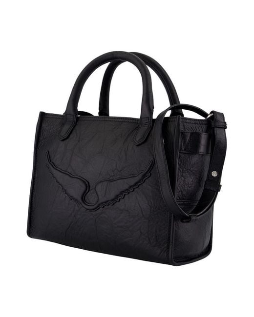 Zadig & Voltaire Black Angel Xs Shopper Bag