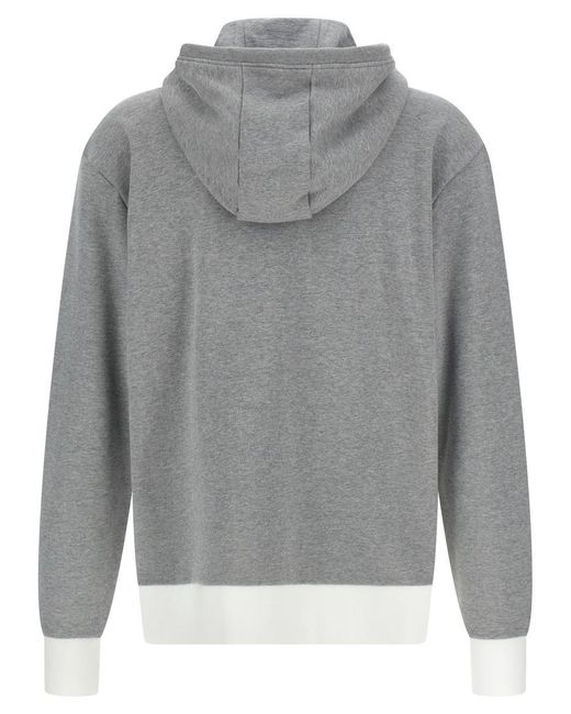 Thom Browne Gray '4Bar' Hoodie for men