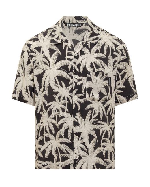 Palm Angels White Palms Shirt for men