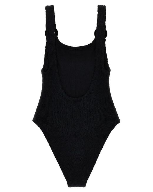 Hunza G Black Domino Swim Beachwear