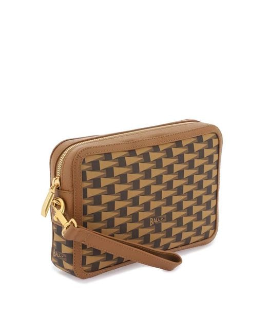 Bally Brown Pennant Clutch for men