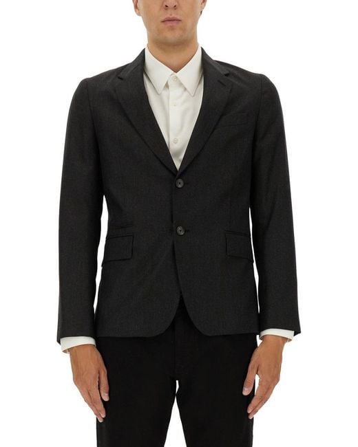 Paul Smith Black Wool Jacket for men