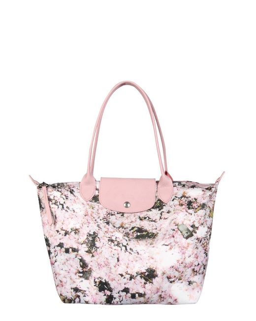 Longchamp Pink Small Le Pliage Shoulder Bag