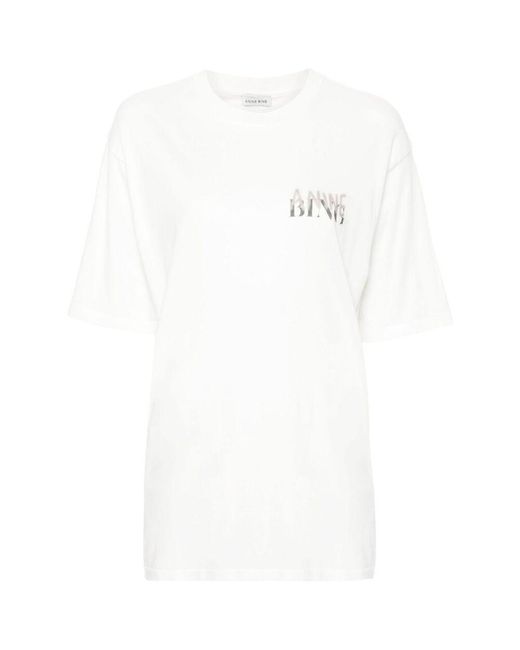 Anine Bing White T-Shirts