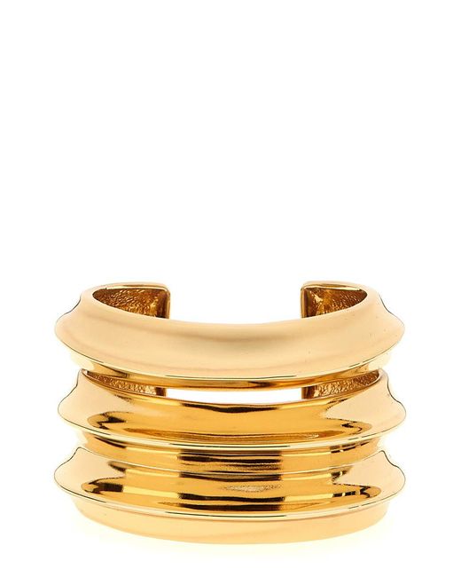 Self-Portrait Metallic Sculpted Cuff' Bracelet