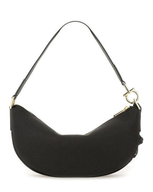 Ferragamo Black S Hobo Bag