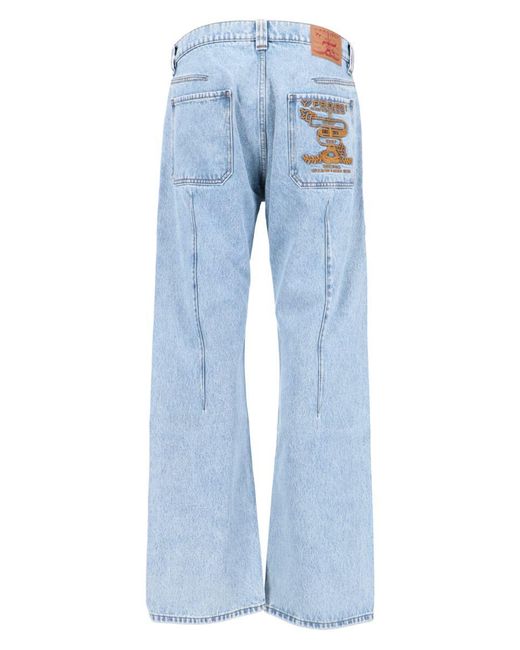 Y. Project Blue Wide Jeans for men