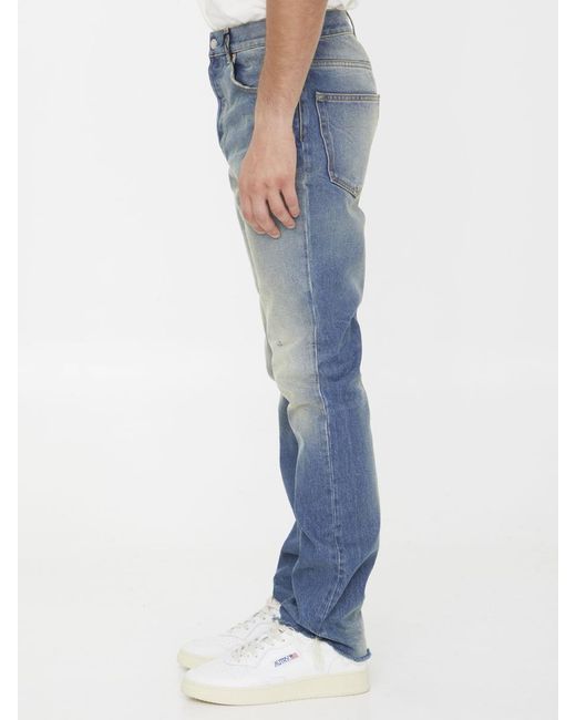 Gucci Blue Délavé Denim Jeans for men