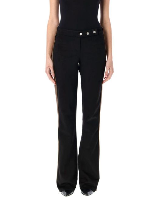 M I S B H V Black Faux Suede Moto Pants