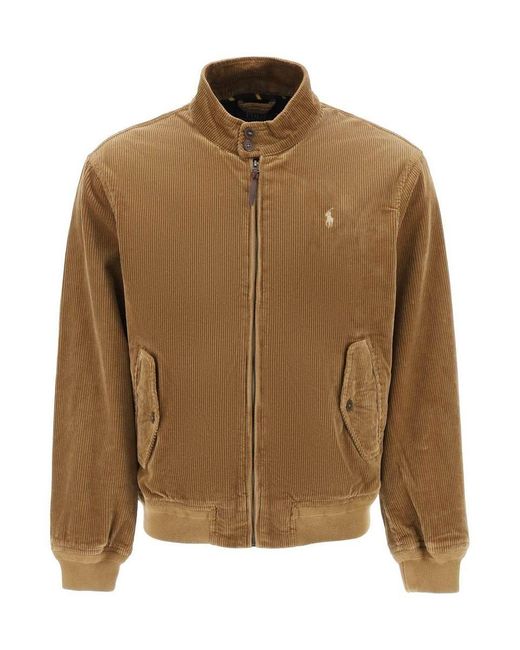 Polo Ralph Lauren Blouson Jacket In Corduroy in Brown for Men | Lyst