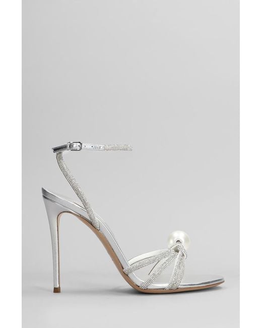 Casadei White Julia Labuan Sandals