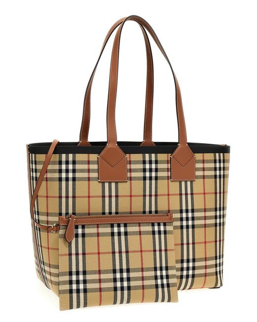 Burberry Brown 'London' Midi Handbag