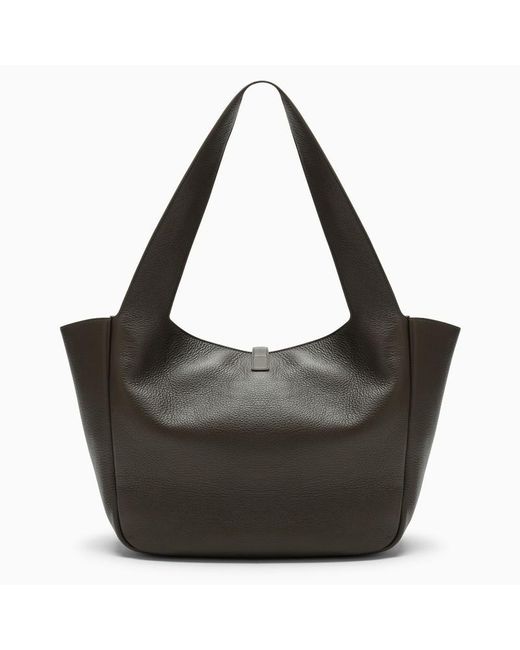 Saint Laurent Black Bea Musk-coloured Tote Bag