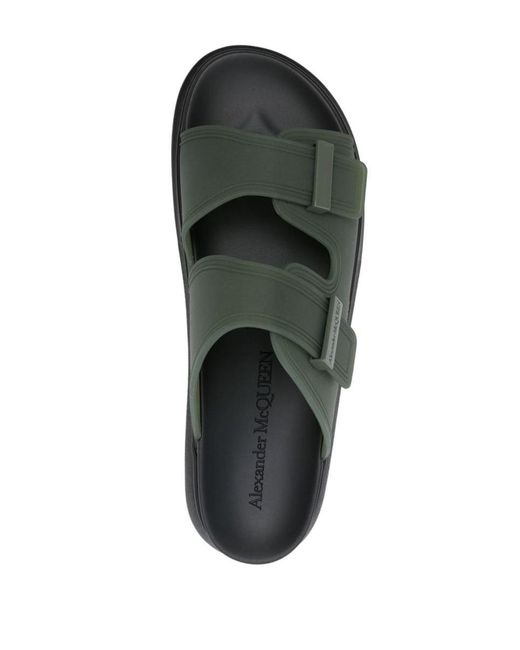 Alexander McQueen Green Transparent Hybrid Sandal for men