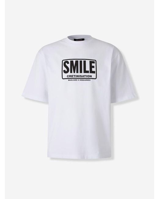 DSquared² White Basic T-Shirt for men