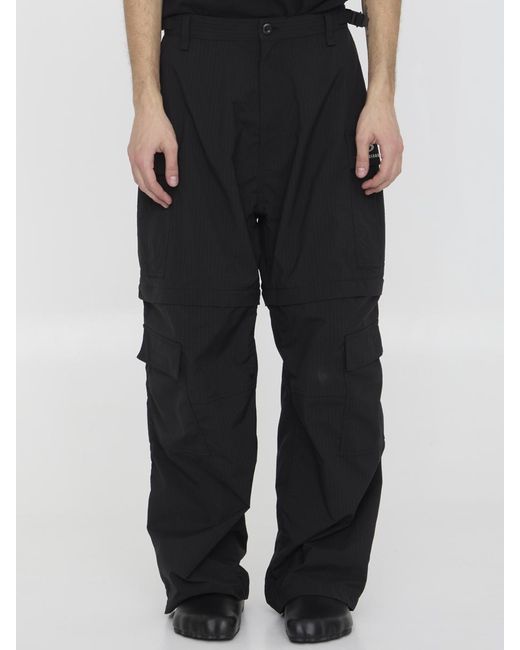 Balenciaga Black Light Cargo Pants for men
