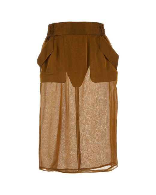 Saint Laurent Brown Skirts