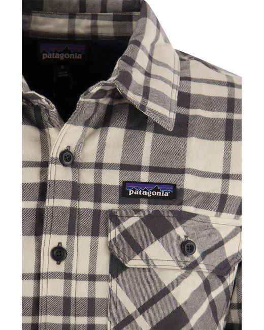 Patagonia Multicolor Medium Weight Organic Cotton Insulated Flannel Shirt Fjord for men