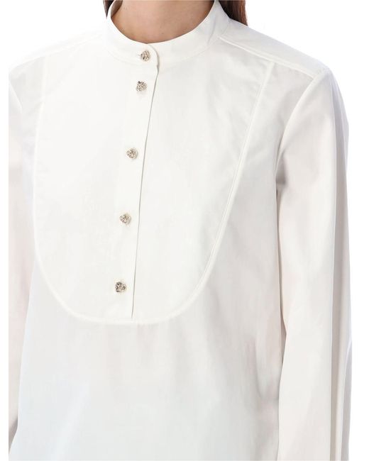 Chloé White Tuxedo Shirt